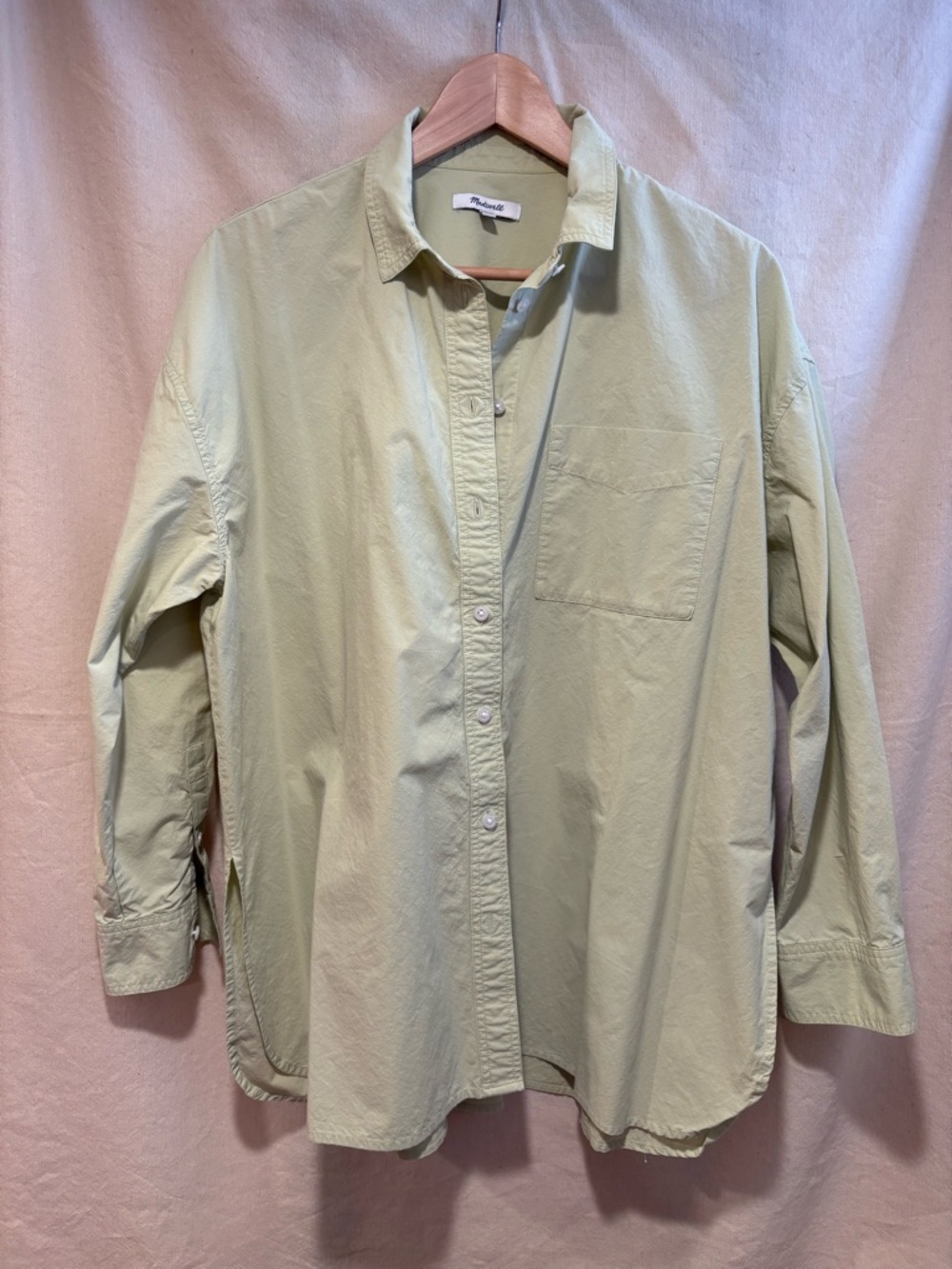 Madewell cotton poplin shirt, M, EUC